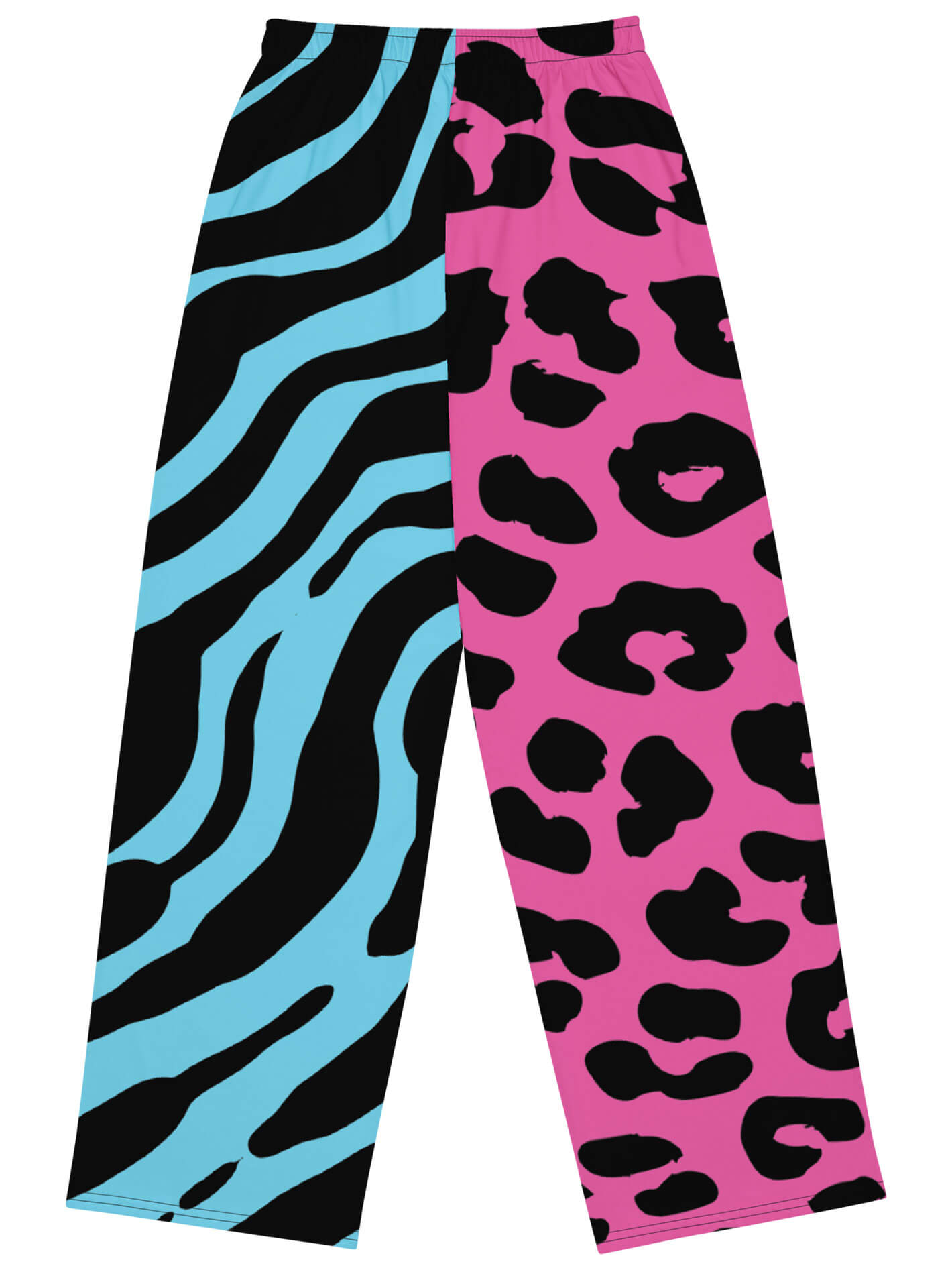 Plus size punk animal print pants.
