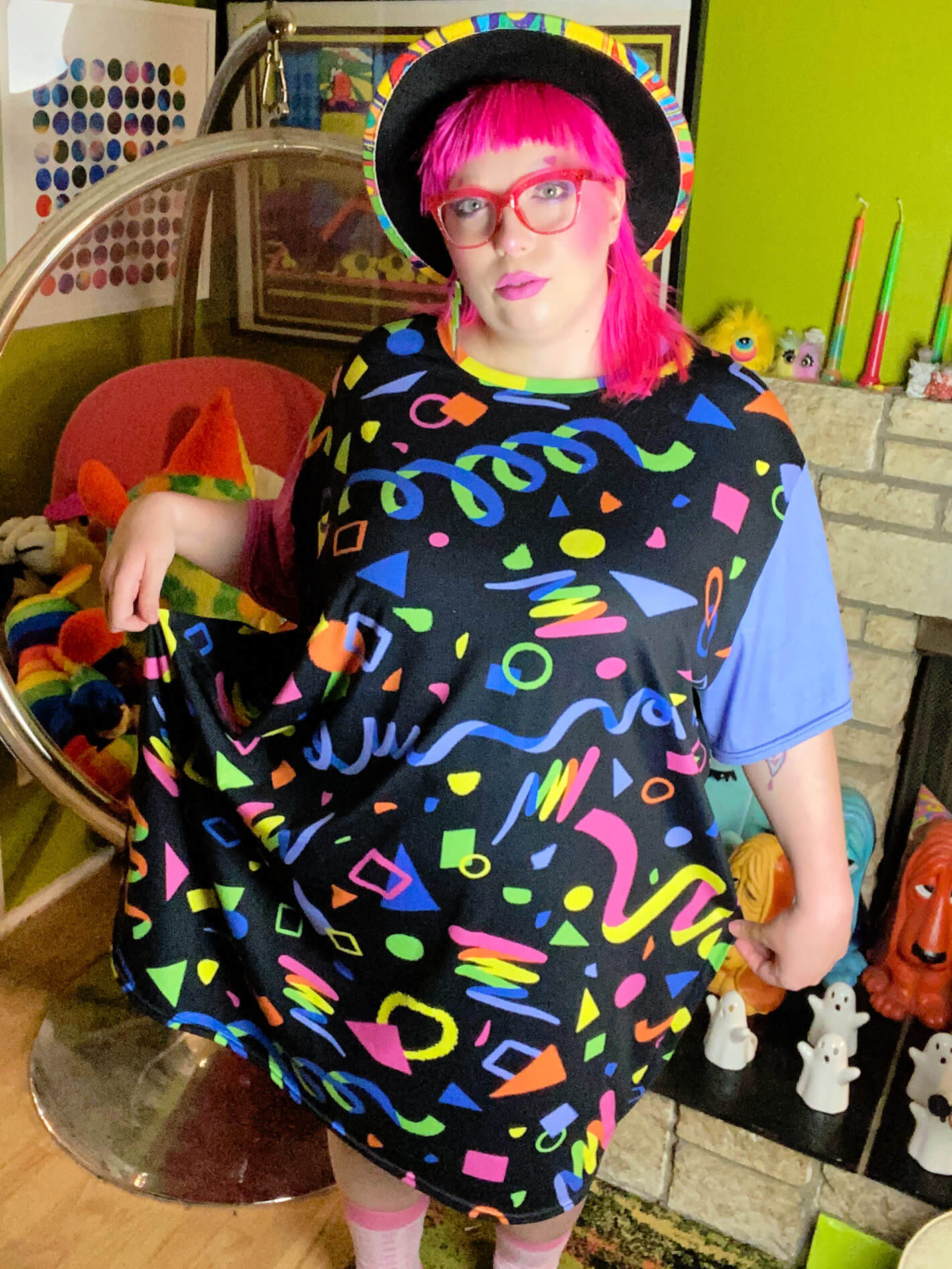 Rollerskate oversized dress.
