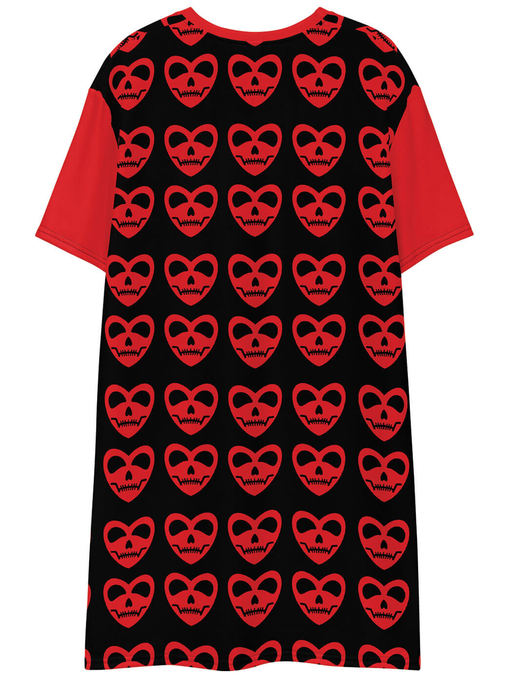 Plus size goth skull t-shirt dress.