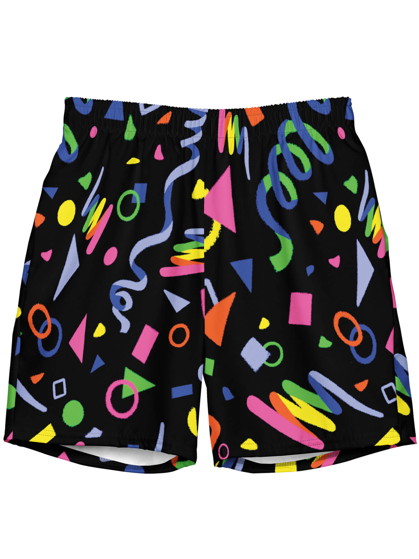 Roller rink 90s aesthetic swim trunks.