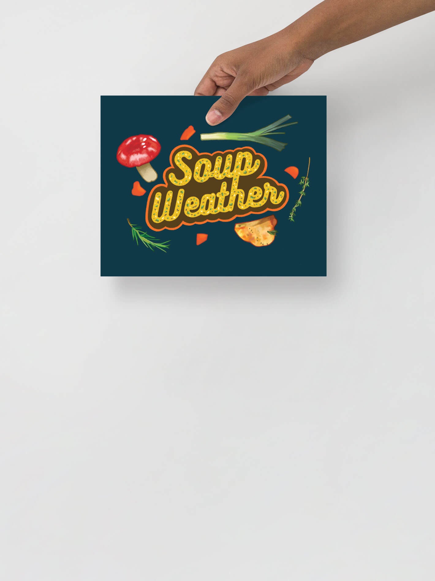 Soup weather cottagecore print.
