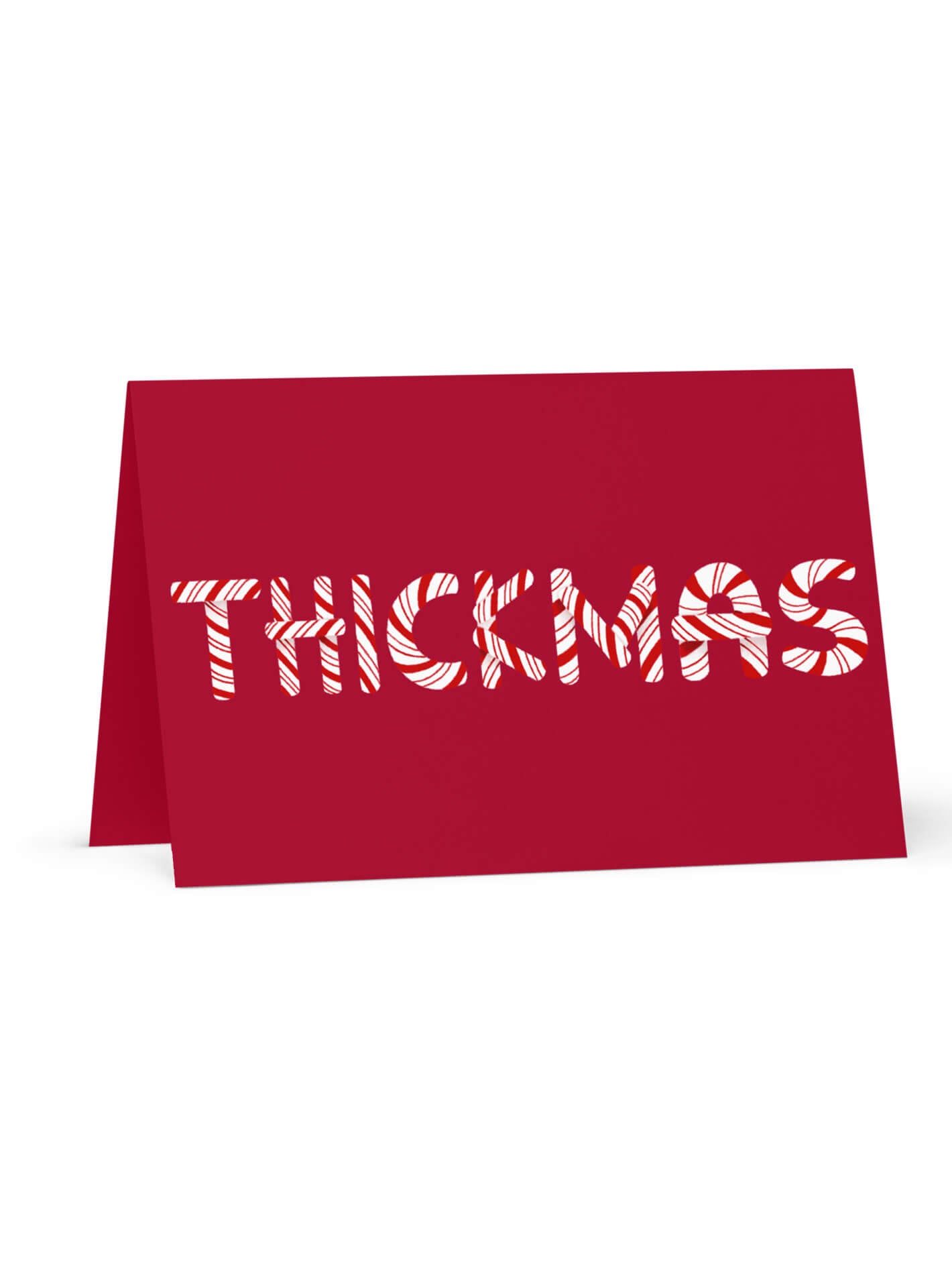 Thickmas fat positive greeting card.