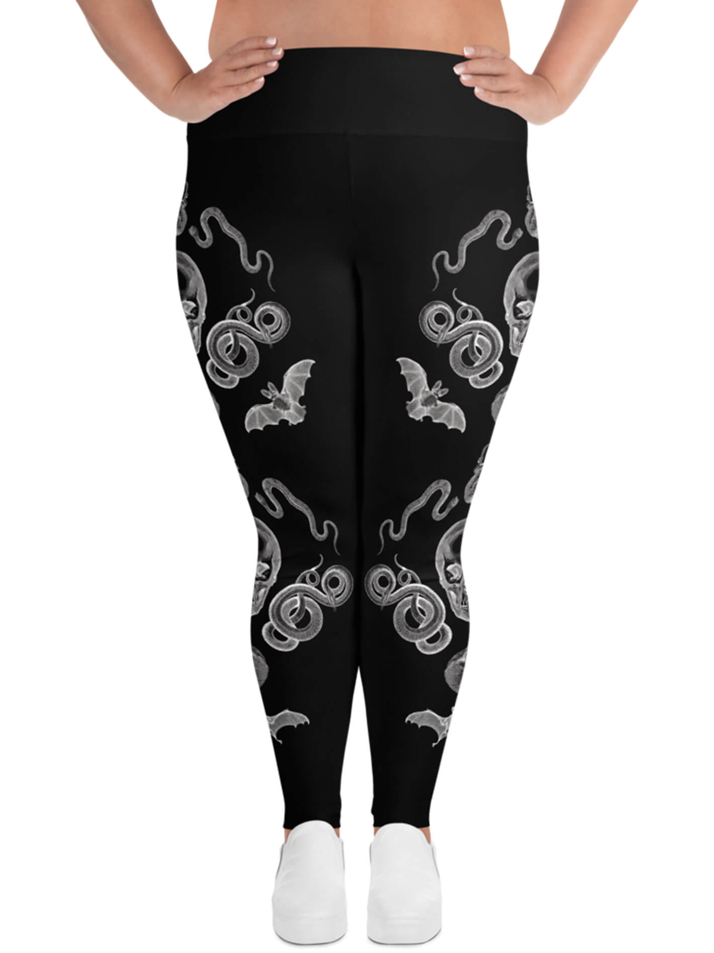 Goth plus size leggings.