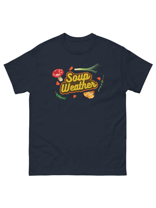 Autumn soup weather graphic tee.