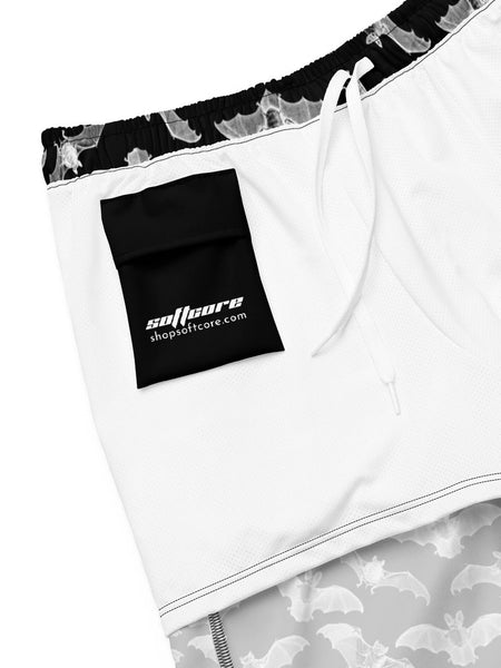Bat plus size swim shorts.