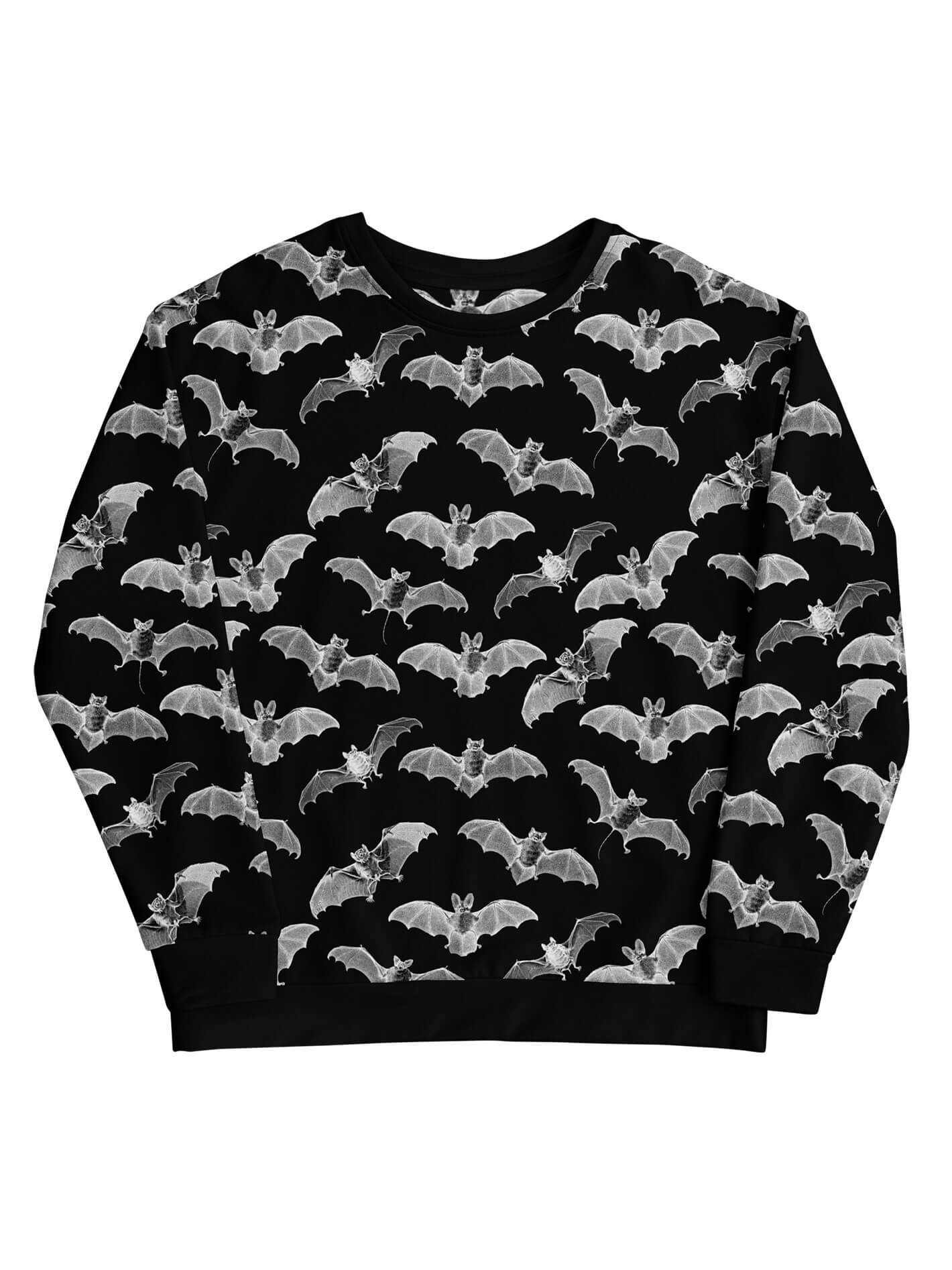 Bat victorian romantic goth plus size sweatshirt.