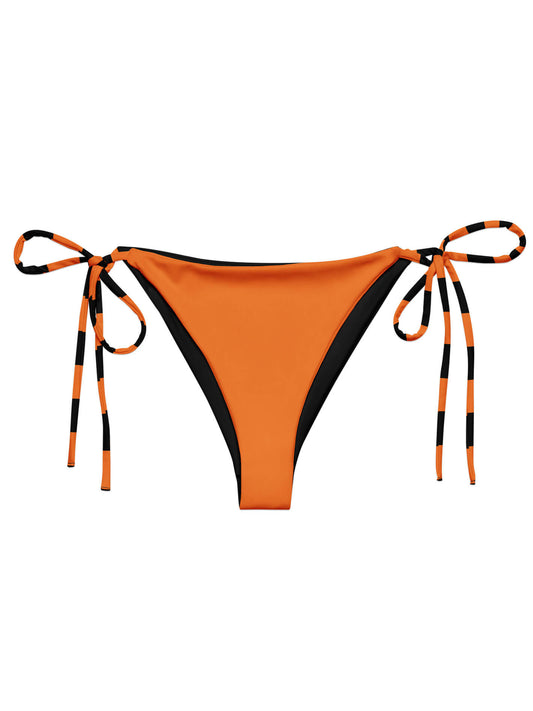 Black and orange Halloween bikini.