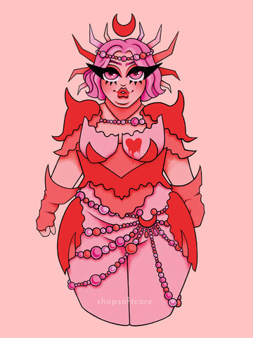 Cancer zodiac plus size art print.