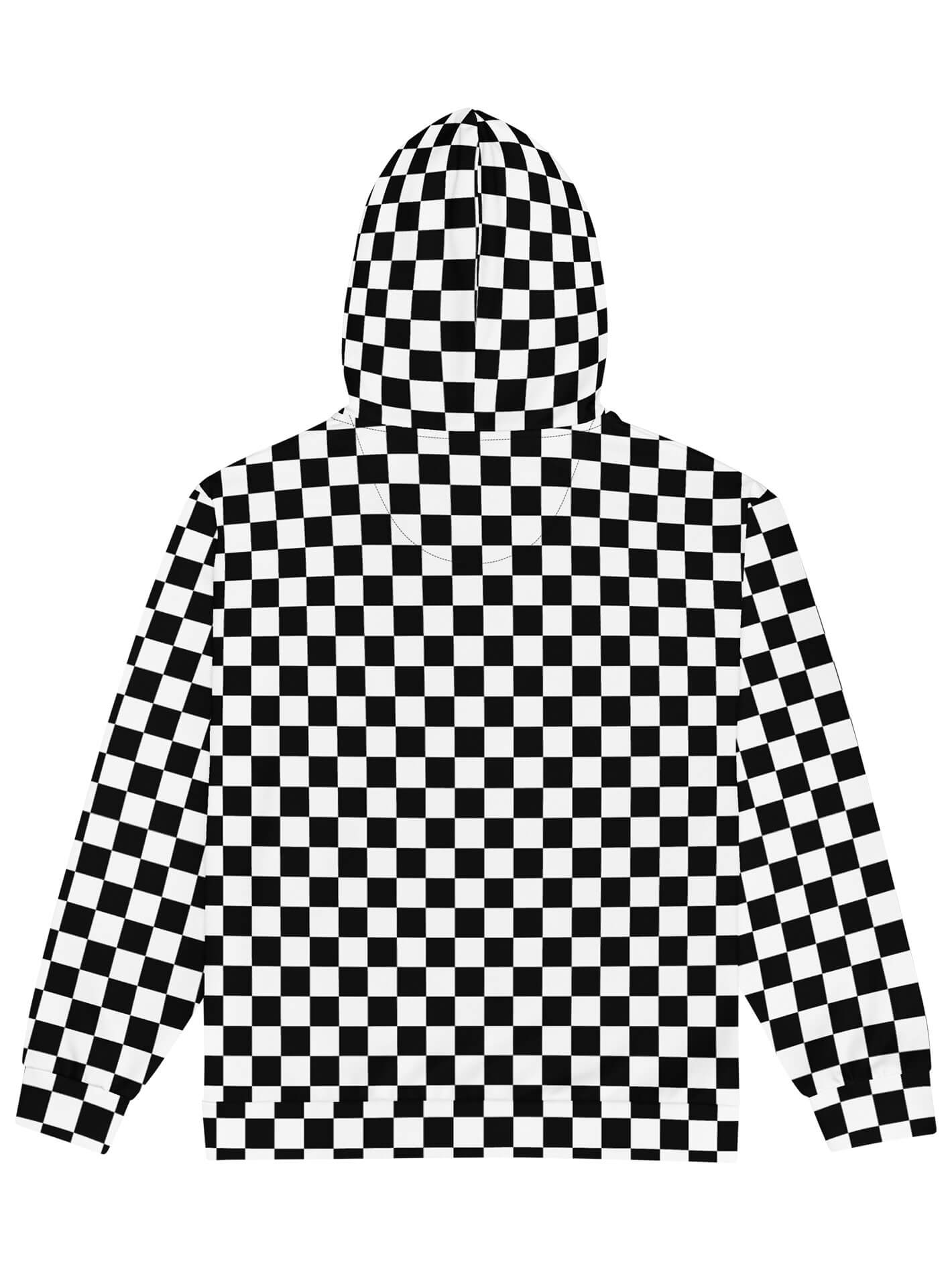 Checker plus size zip up hoodie.