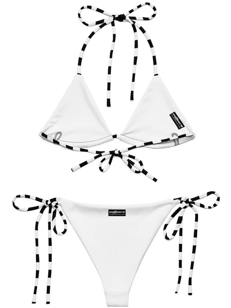 Checker string bikini.