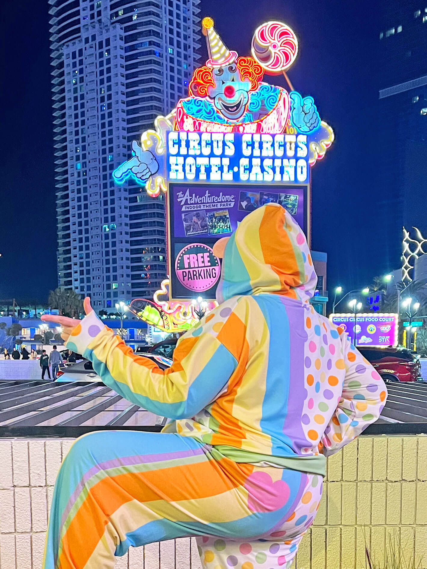Circus colorful kawaii plus size hoodie.