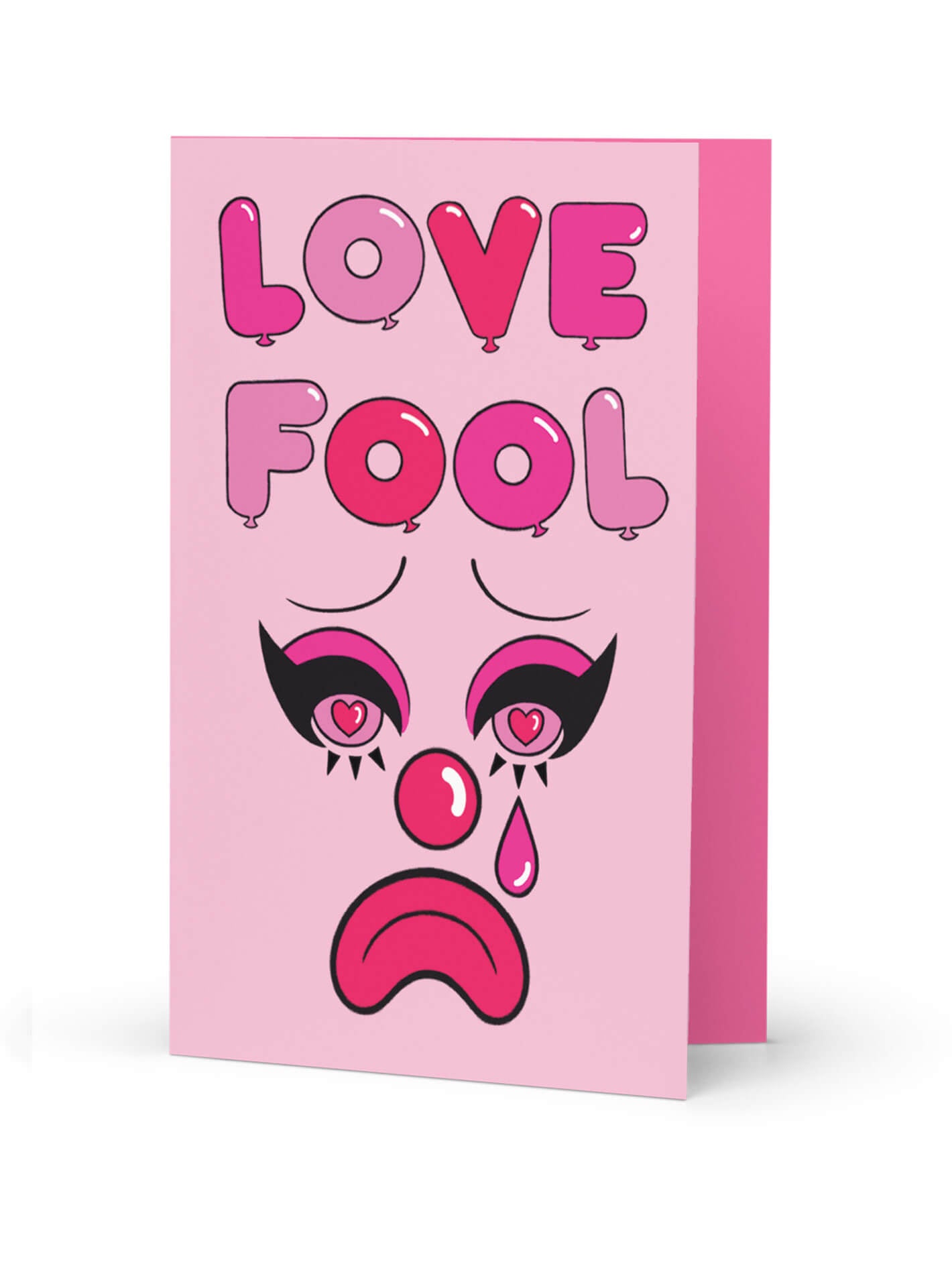 Clowncore Valentine card.