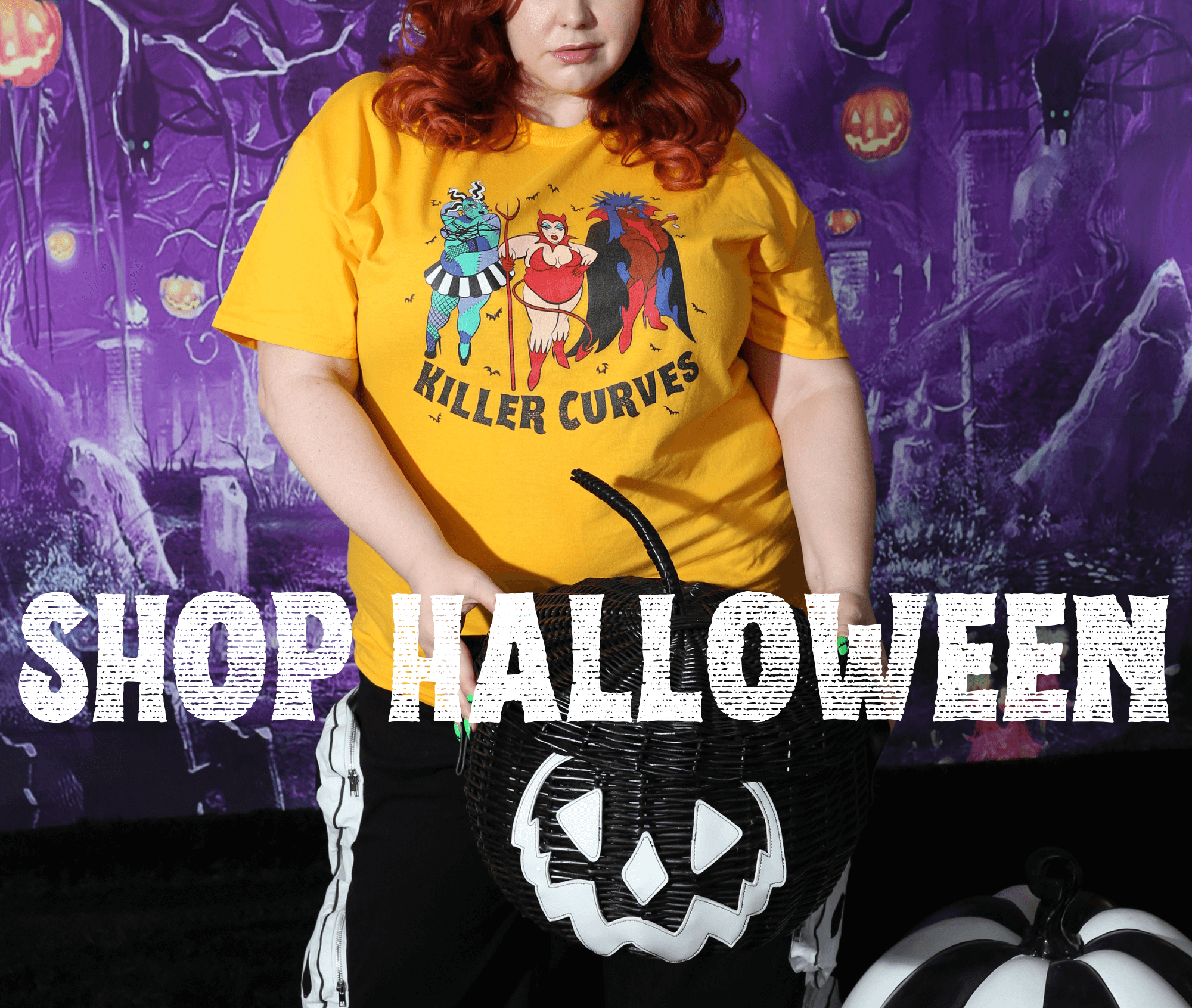 Shop Halloween. Click through to shop the plus size collection.