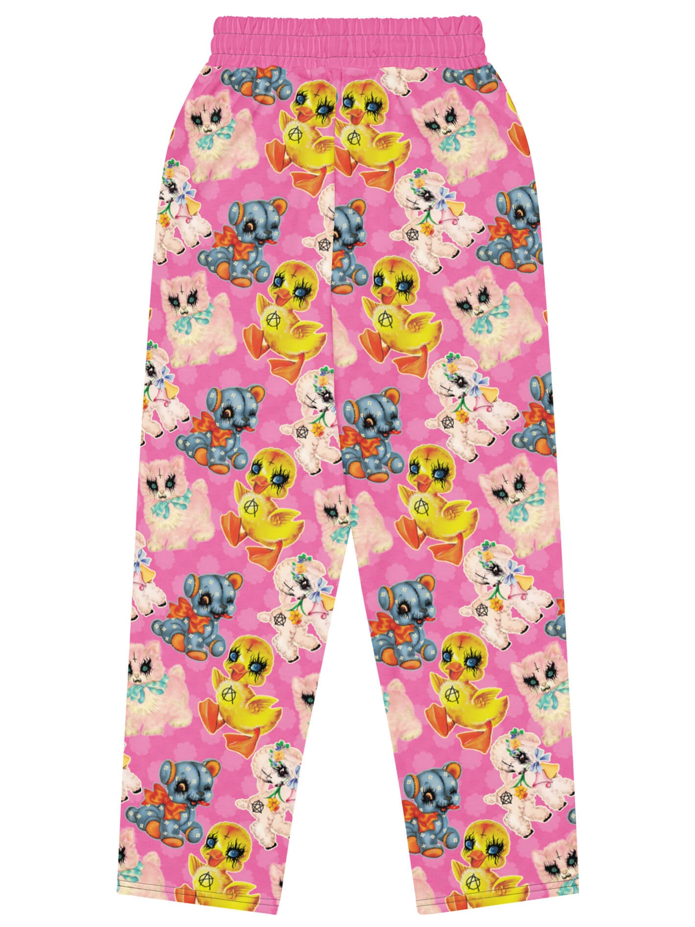Crepy cute pink plus size sweatpants.