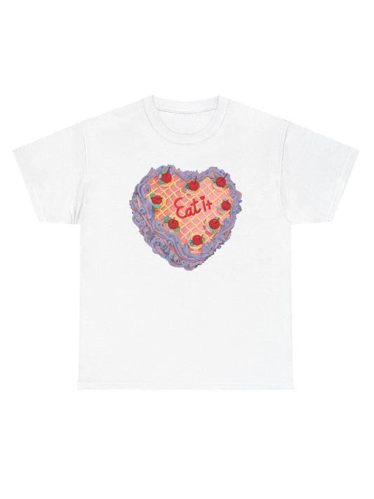 Eat it cake graphic tee.