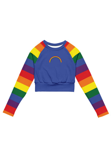 Gay pride plus size crop top.