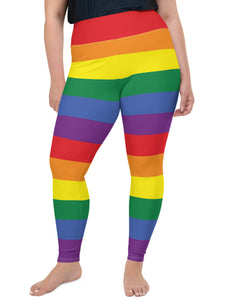 Gay pride plus size leggings.