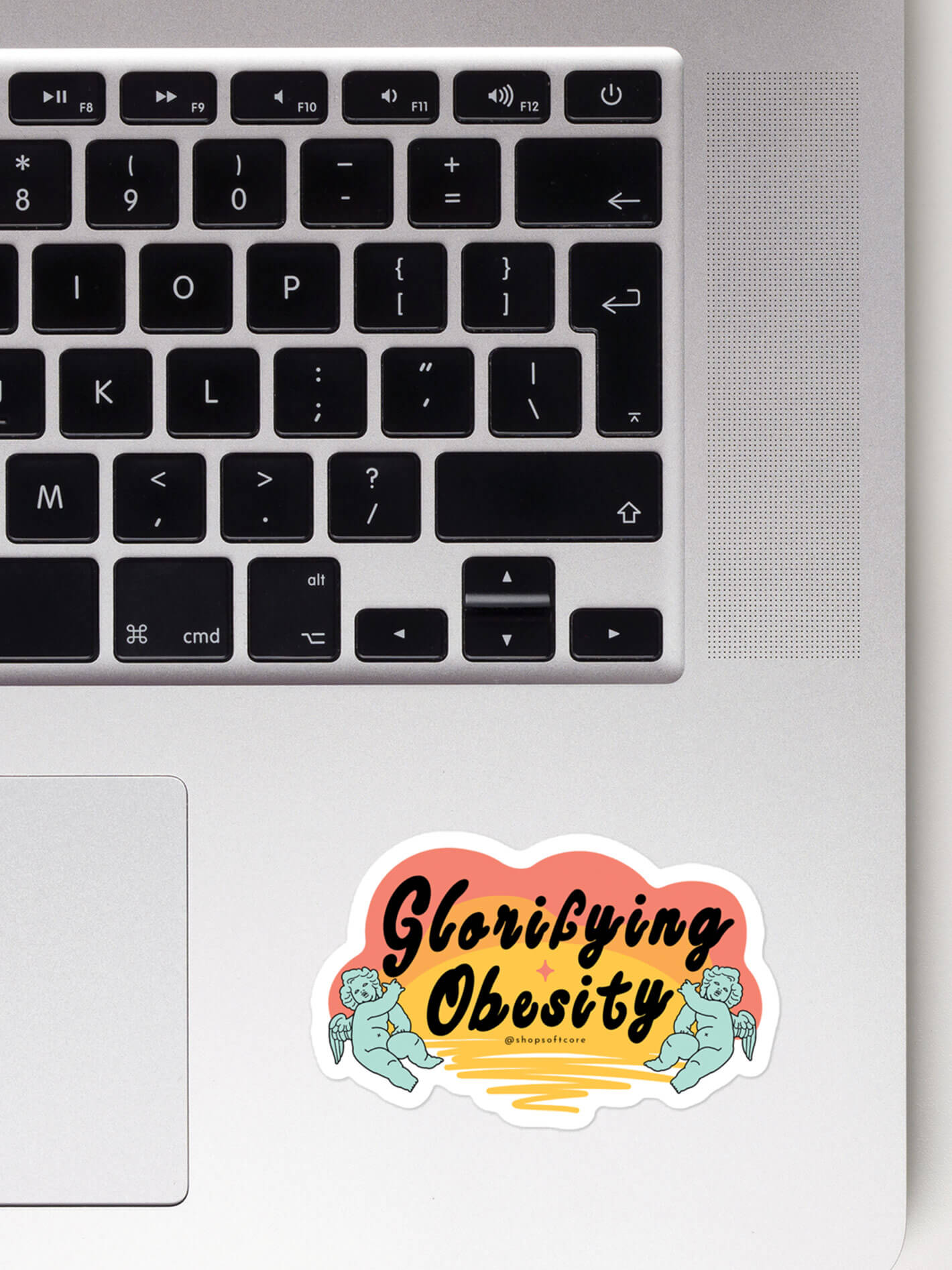 Glorify obesity sticker.