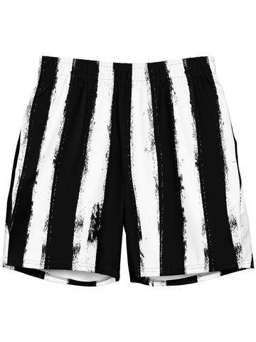 Goth plus size swim trunks.