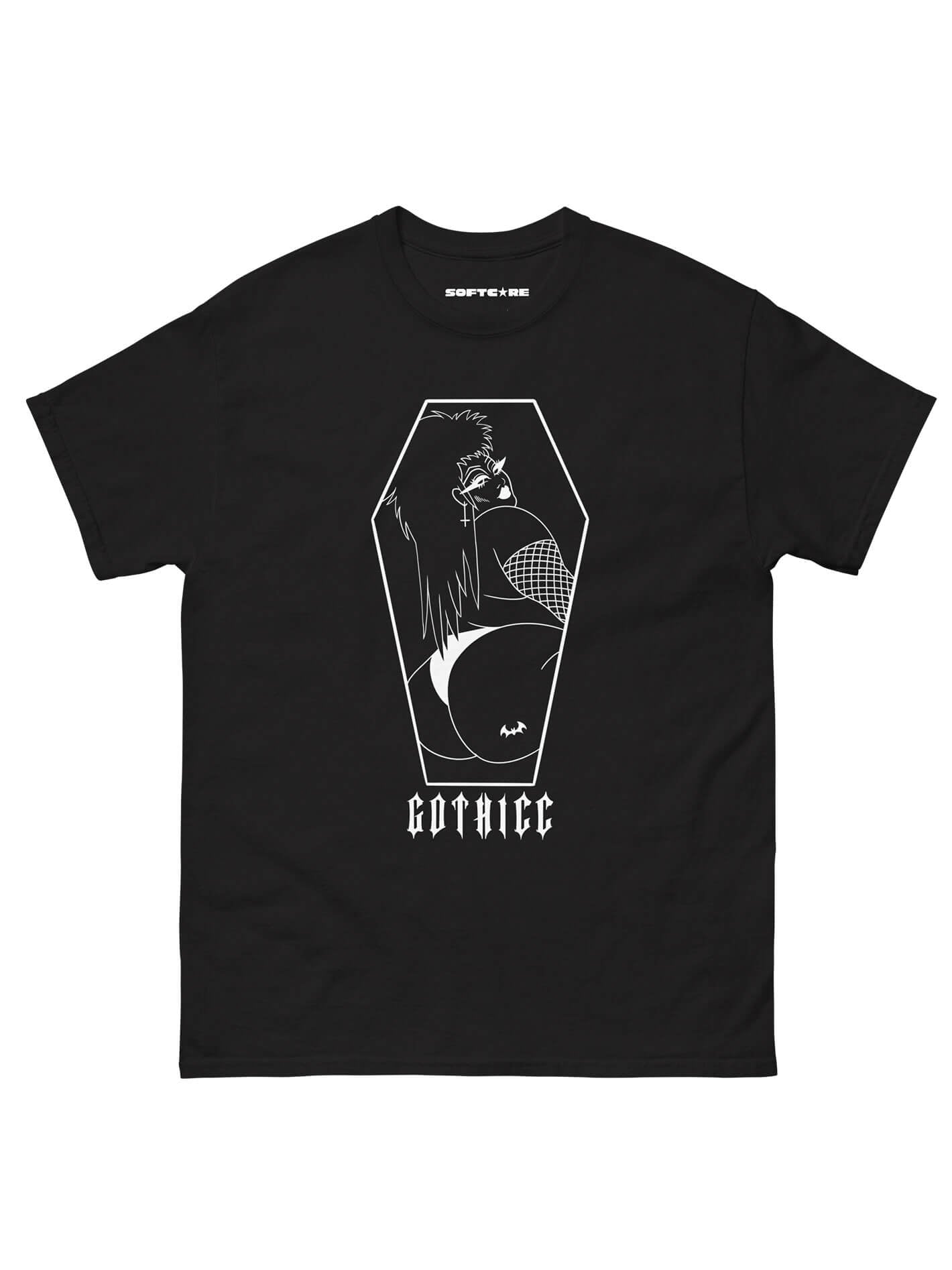 Gothicc plus size goth graphic tee.