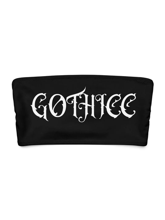 Gothicc plus size goth tube top.