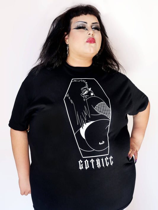 Gothicc plus size graphic tee.