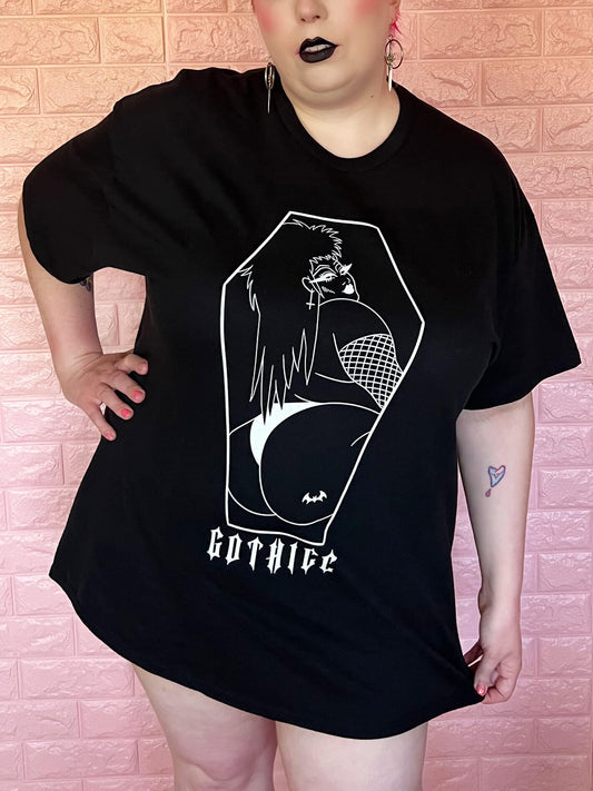 Gothicc plus size t-shirt.