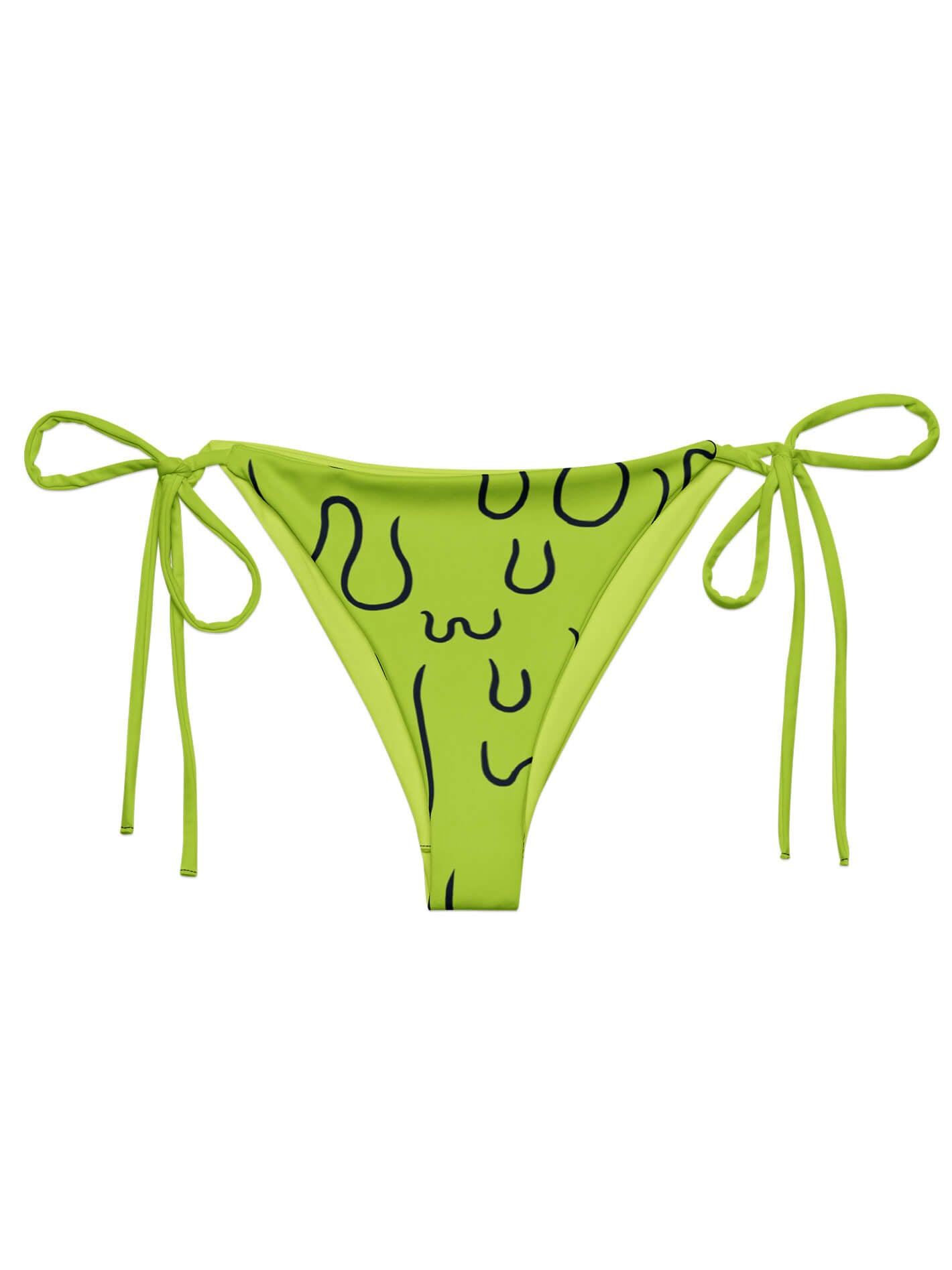 Green slime plus size bikini bottom.