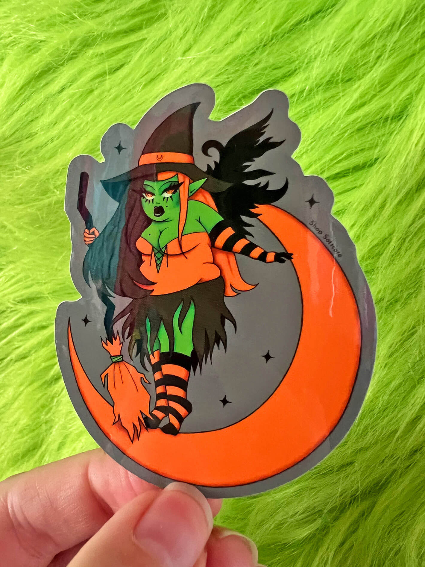 Halloween witch bopo sticker.