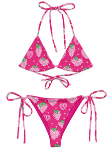 Kawaii strawberry plus size bikini.