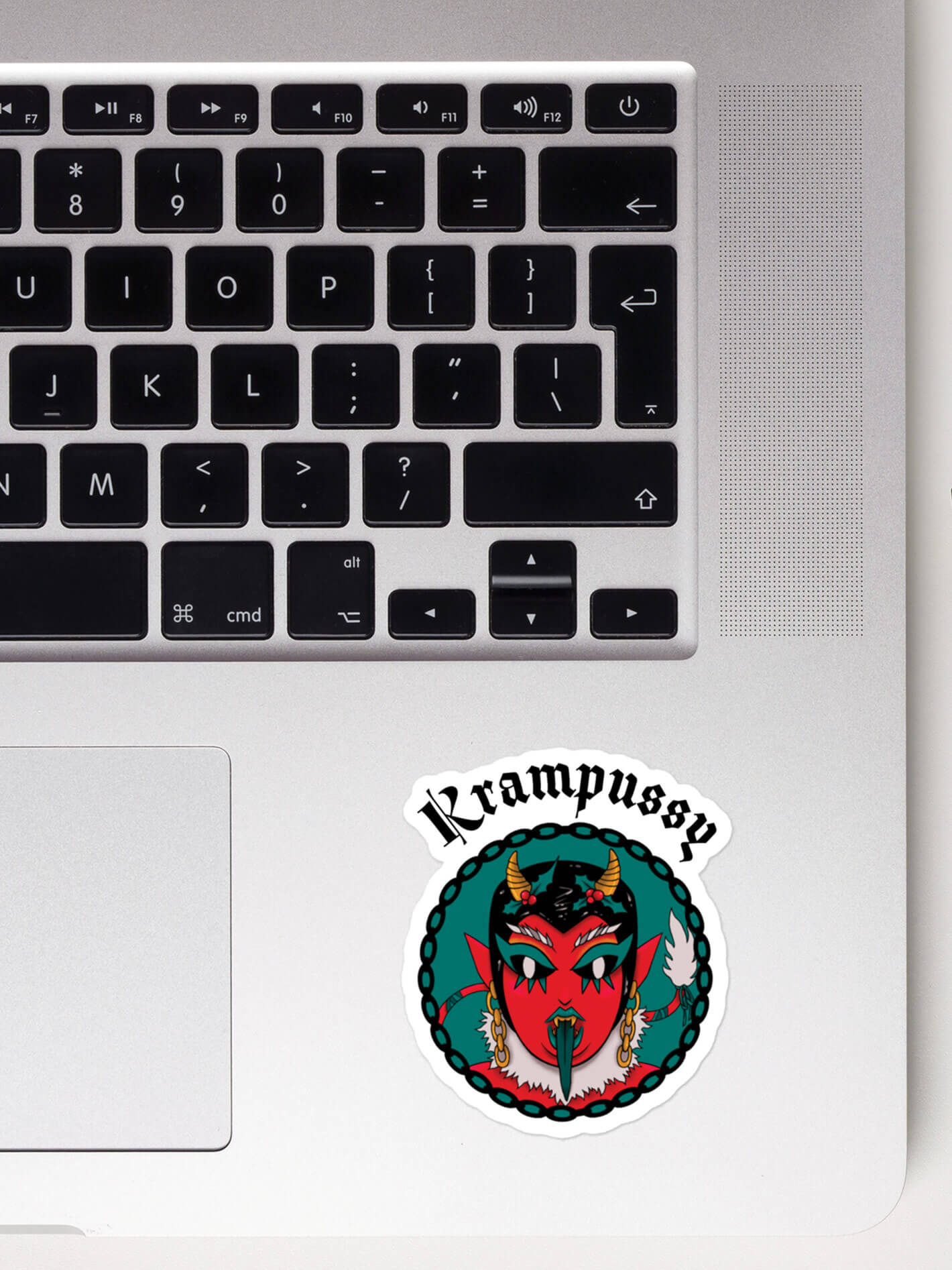 Krampussy holiday plus size sticker.