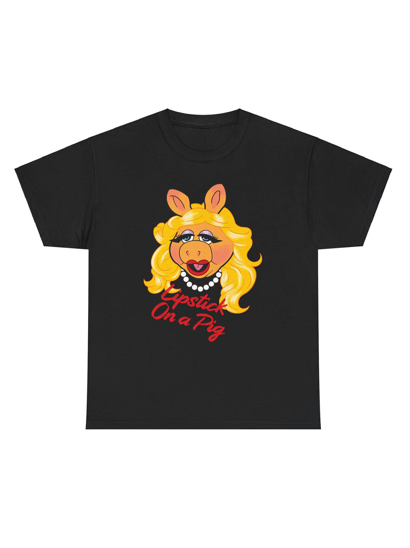 Lipstick on a pig graphic tee.