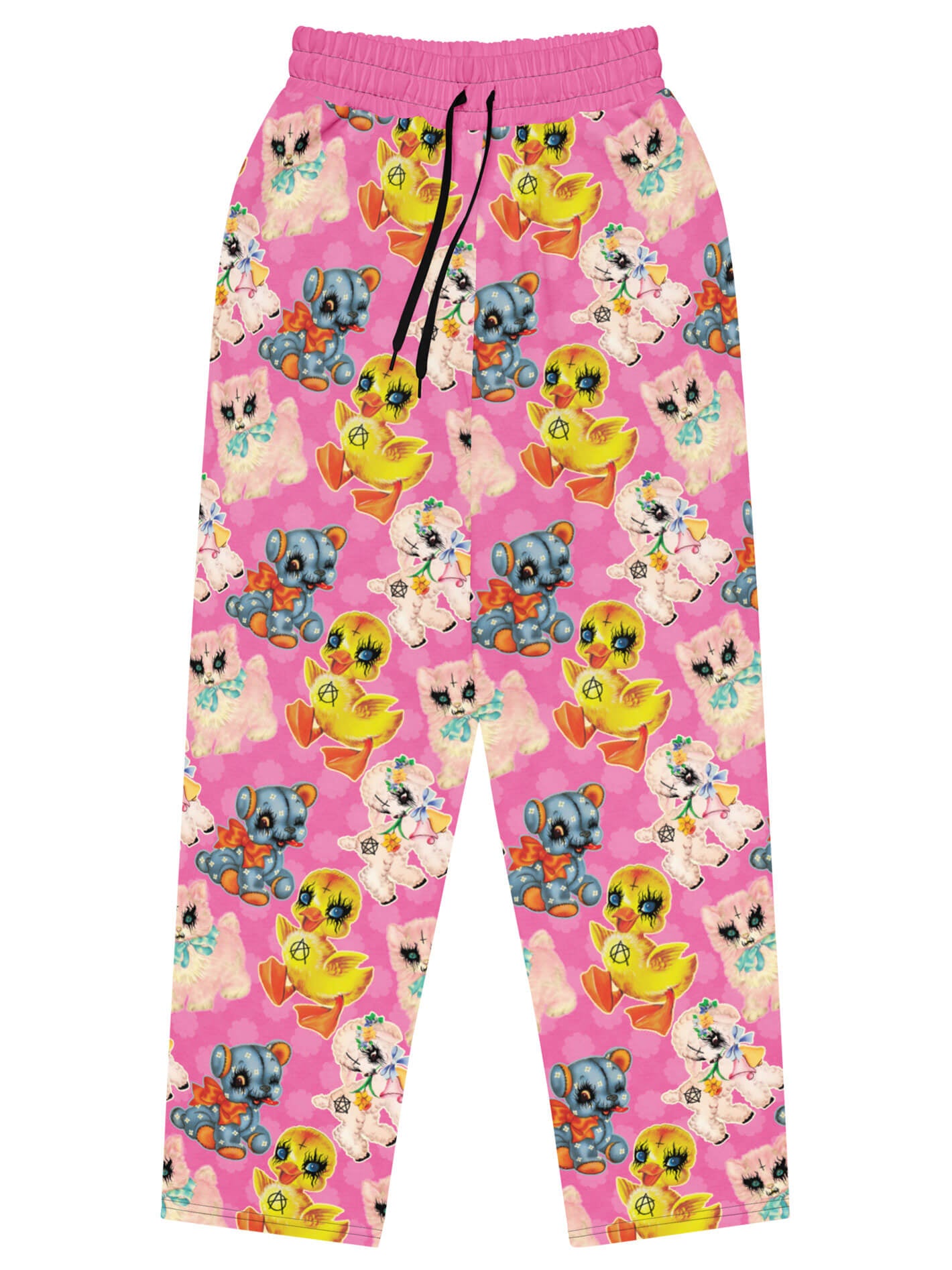 Pastel goth plushie plus size joggers.