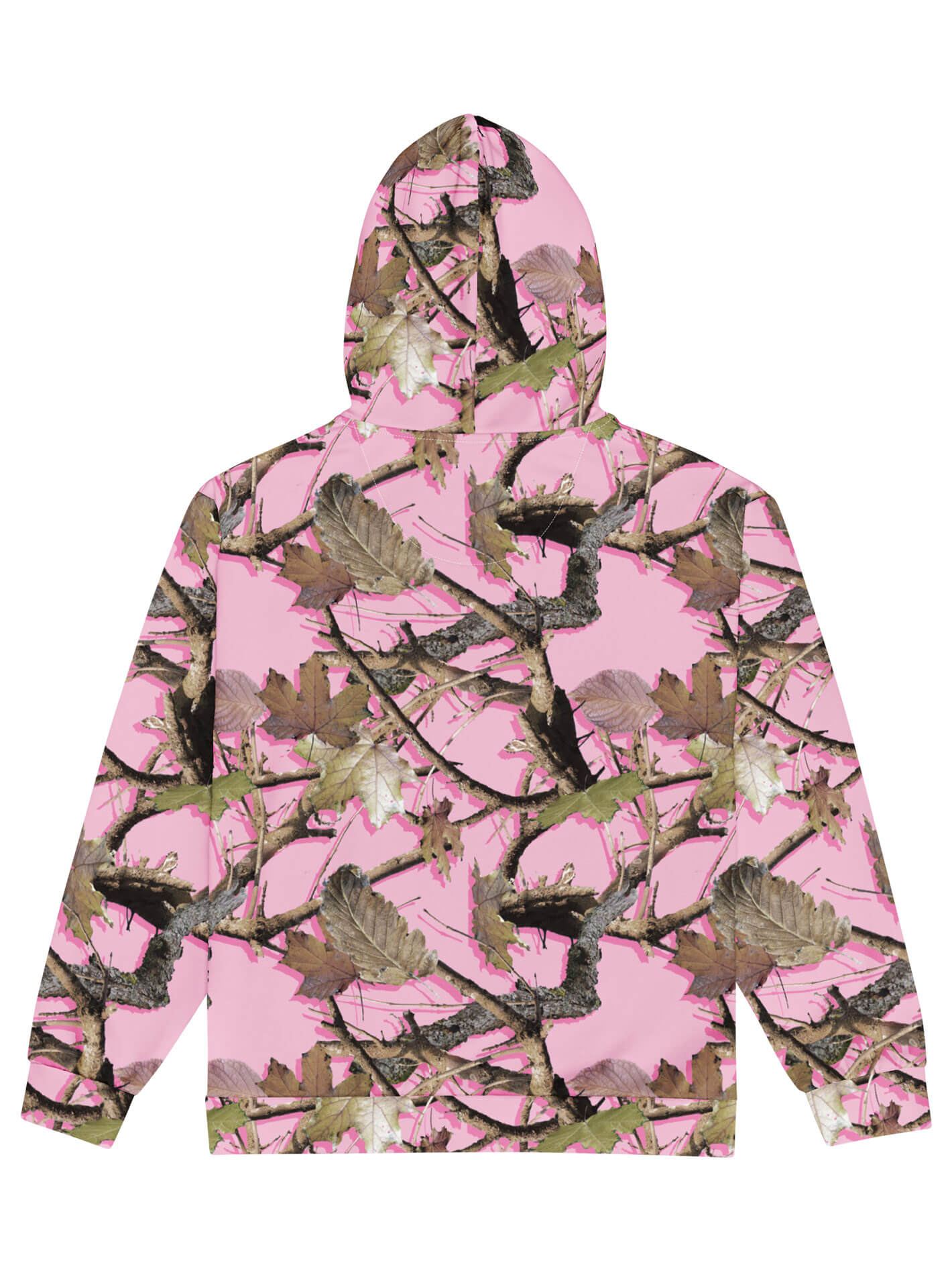 Pink camo plus size zip up hoodie.