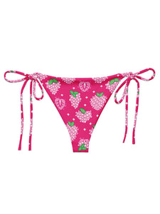 Pink strawberry plus size bikini bottom.