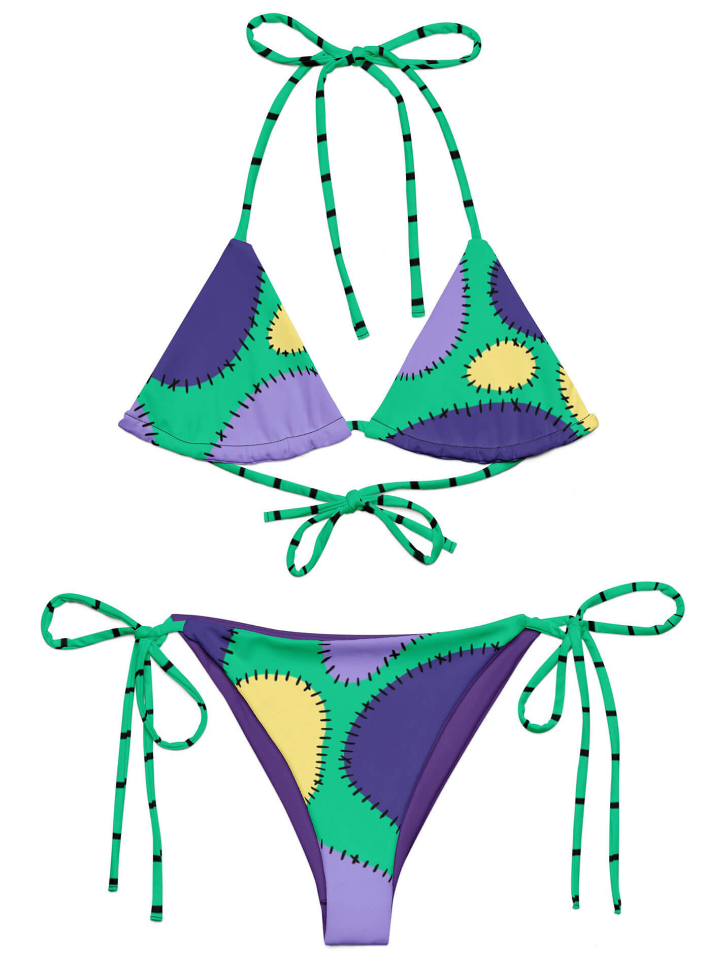 Plus size Zombie Halloween bikini.