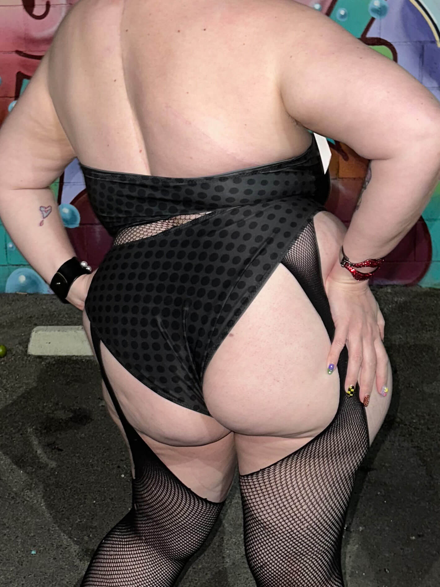 Plus size black bandeau bikini.