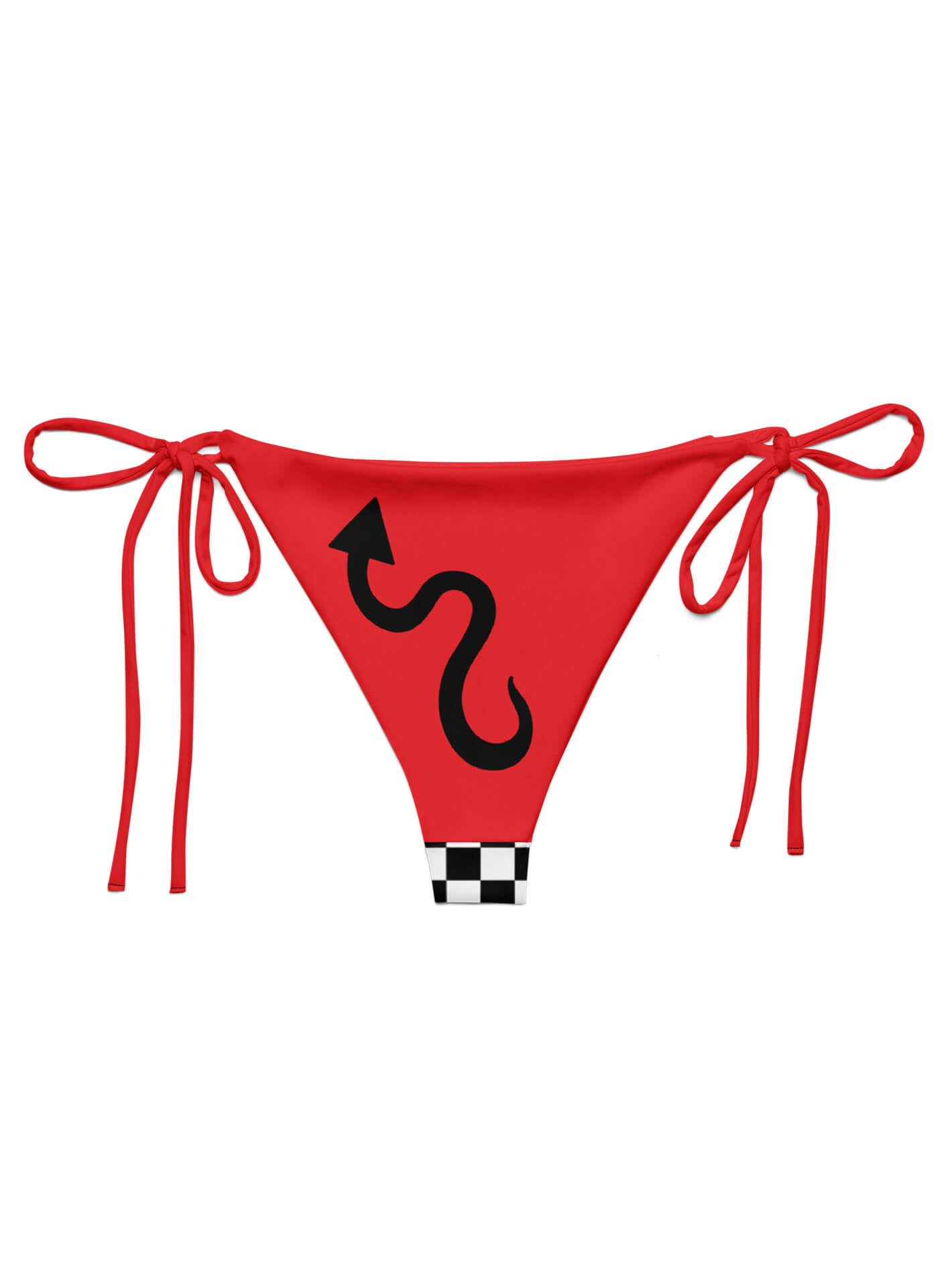 Plus size devil bikini bottom.