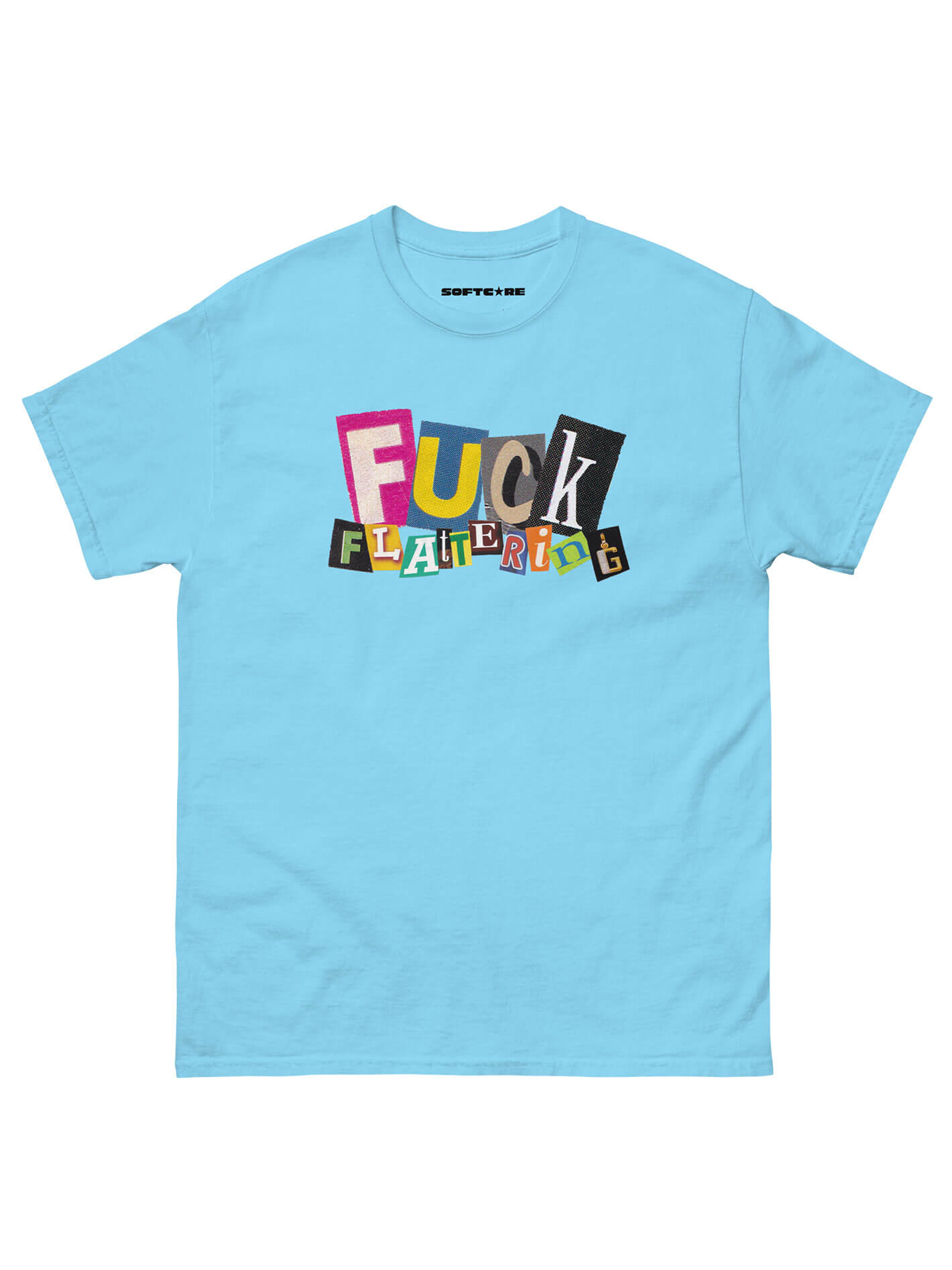 Plus size fuck flattering graphic tee.