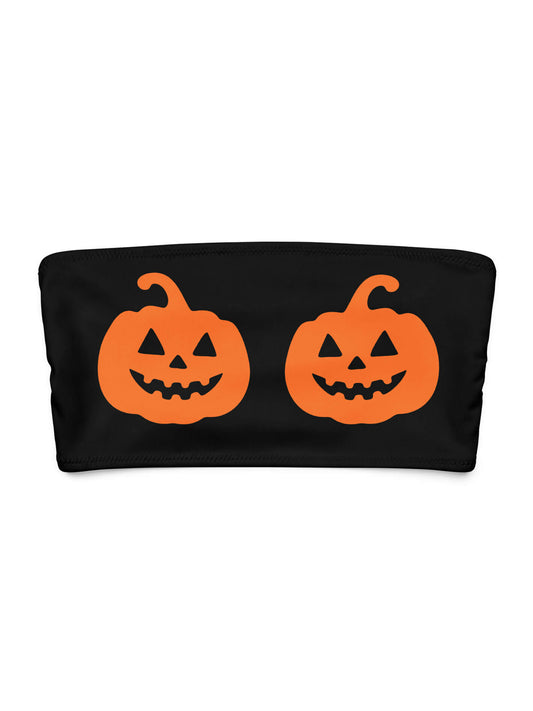plus size halloween pumpkin tube top.