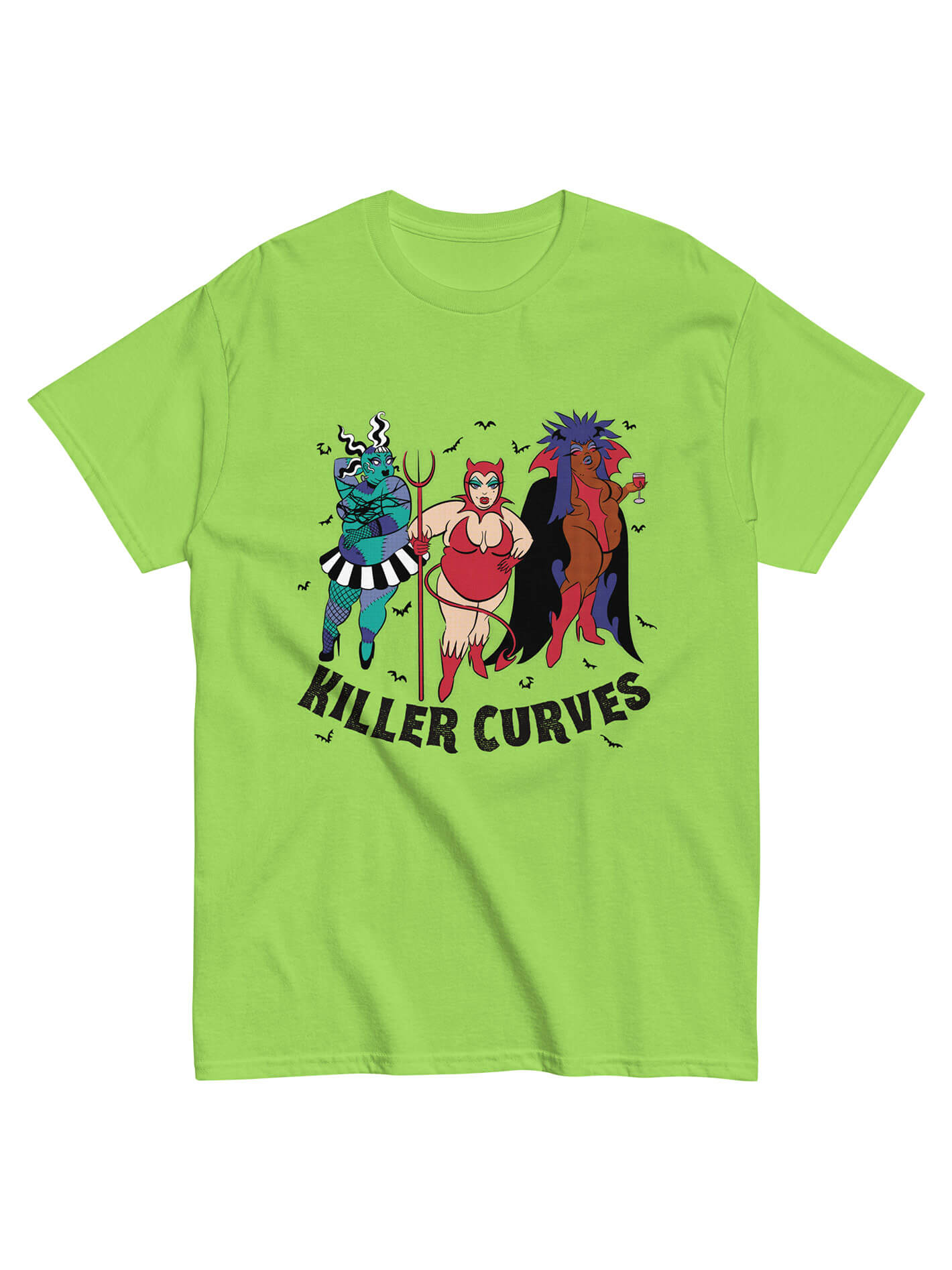 Plus size Halloween thick pinup shirt.