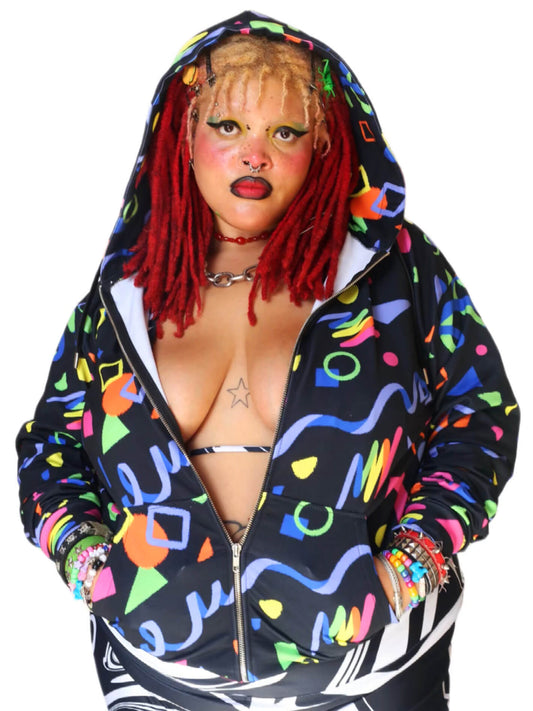 Plus size kidcore kawaii hoodie.