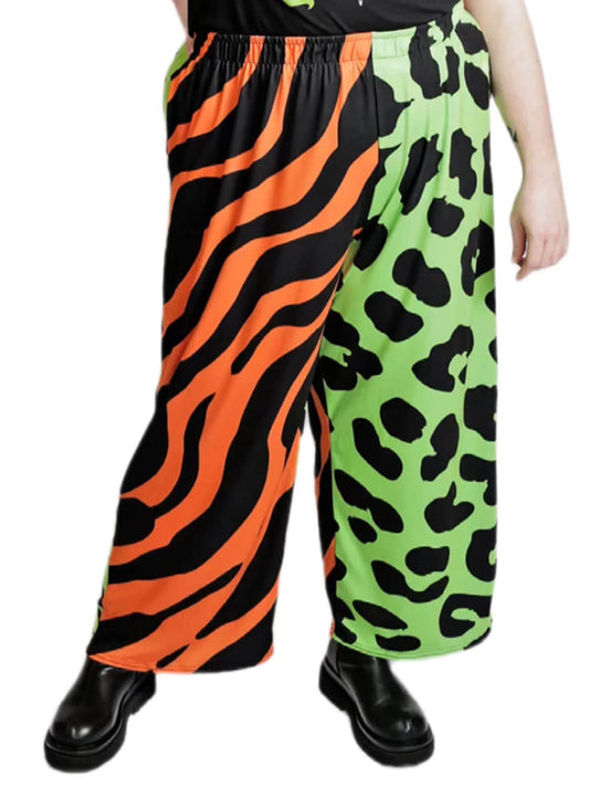 Punk maximalist plus size oversized pants.