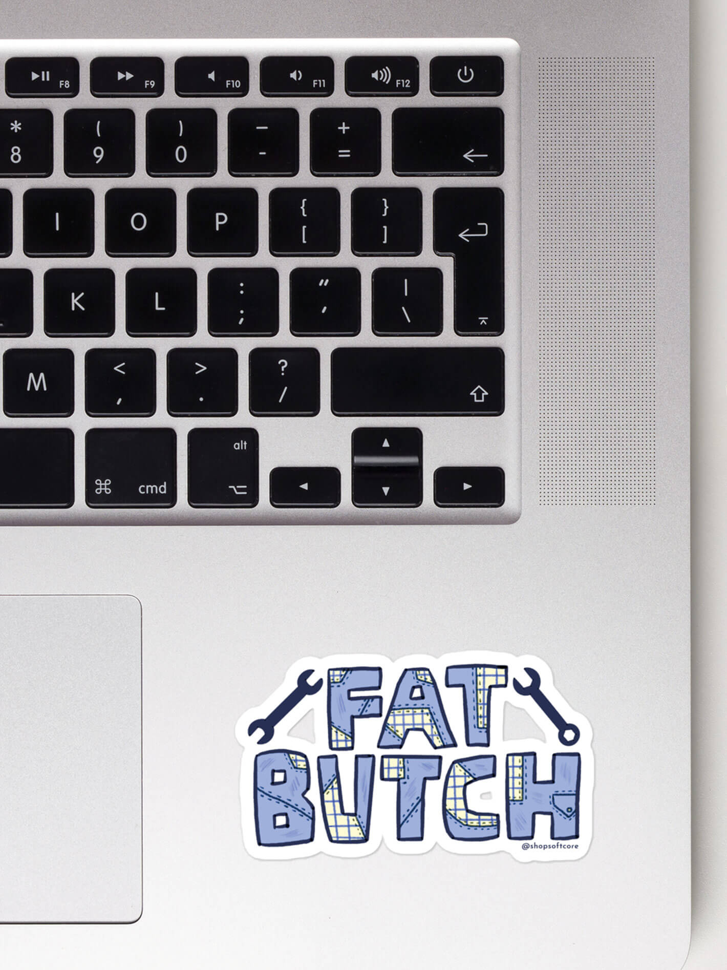 Queer fat butch sticker.