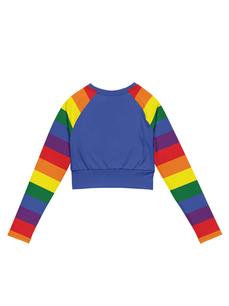 Rainbow Brite gay pride crop top.