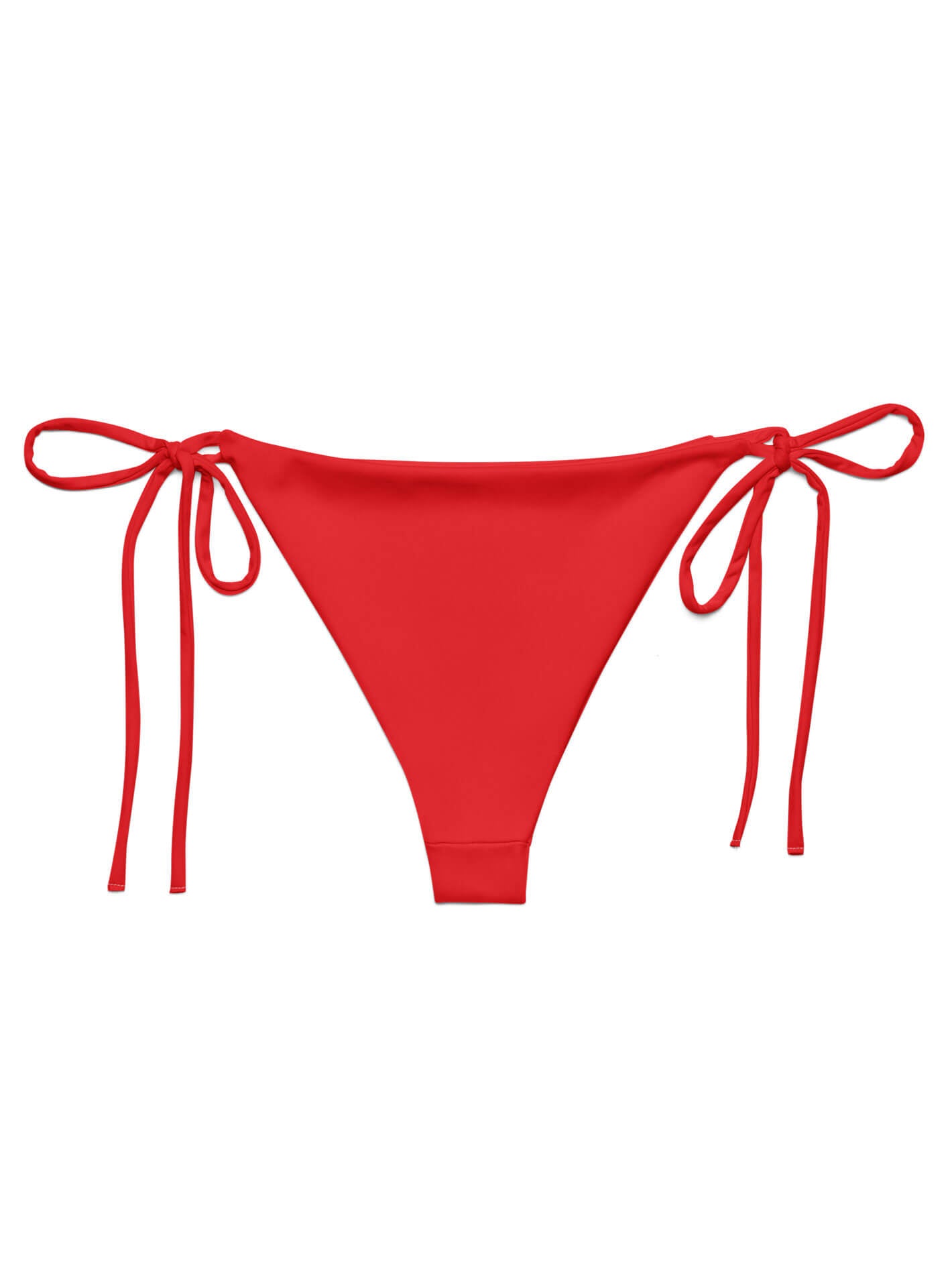 Red plus size bikini bottom.