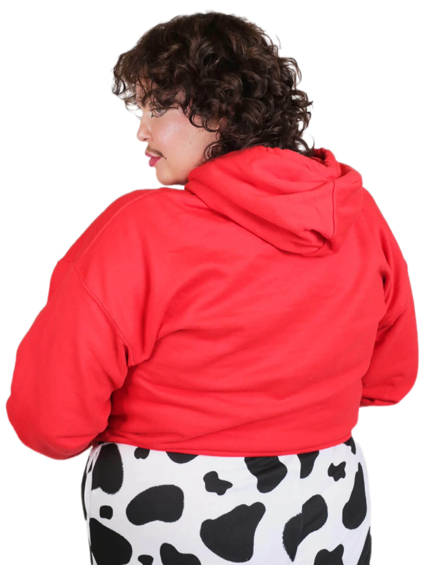 Red plus size hoodie.