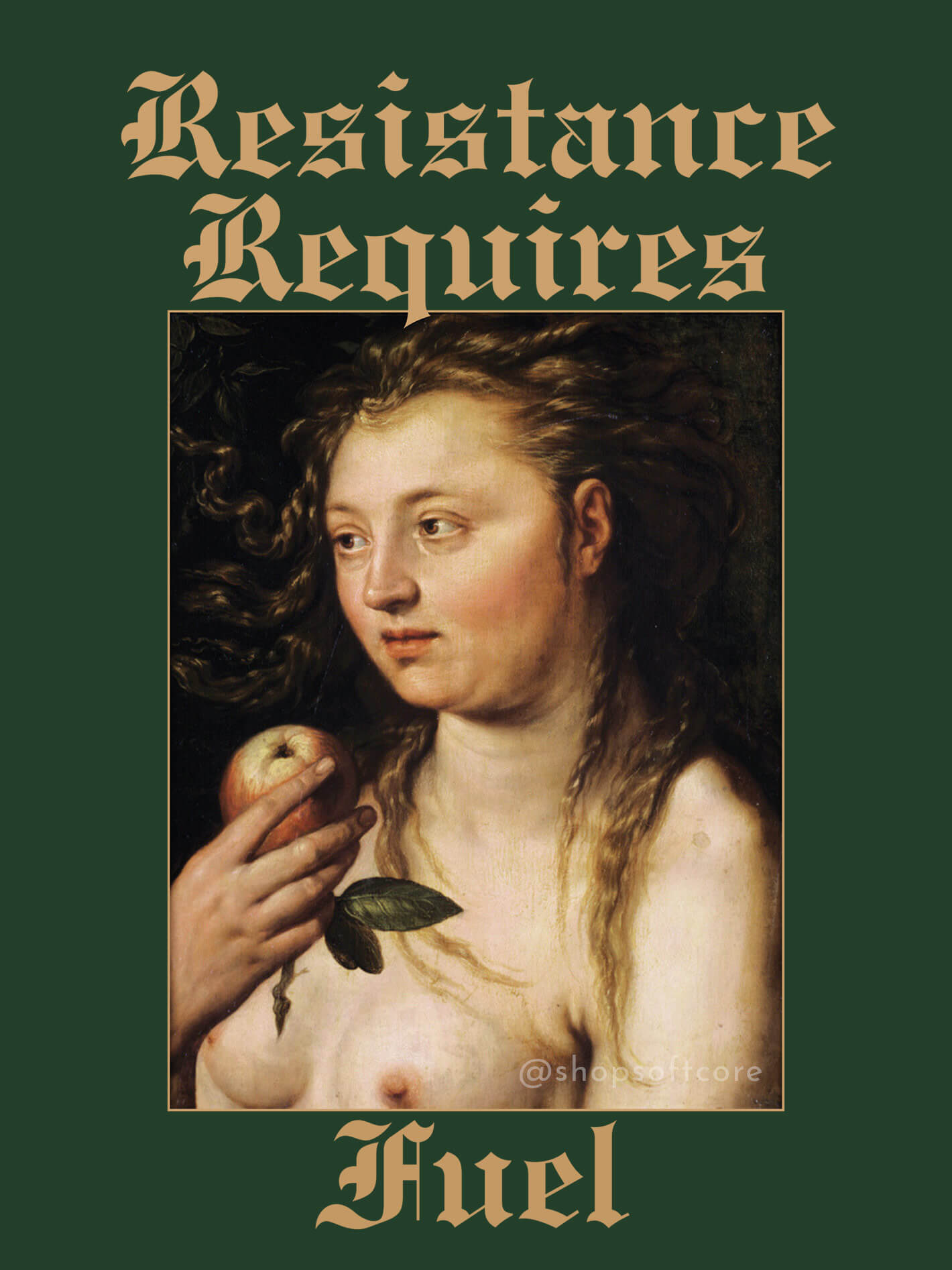 Resistance requires fuel eve fat positive art print.