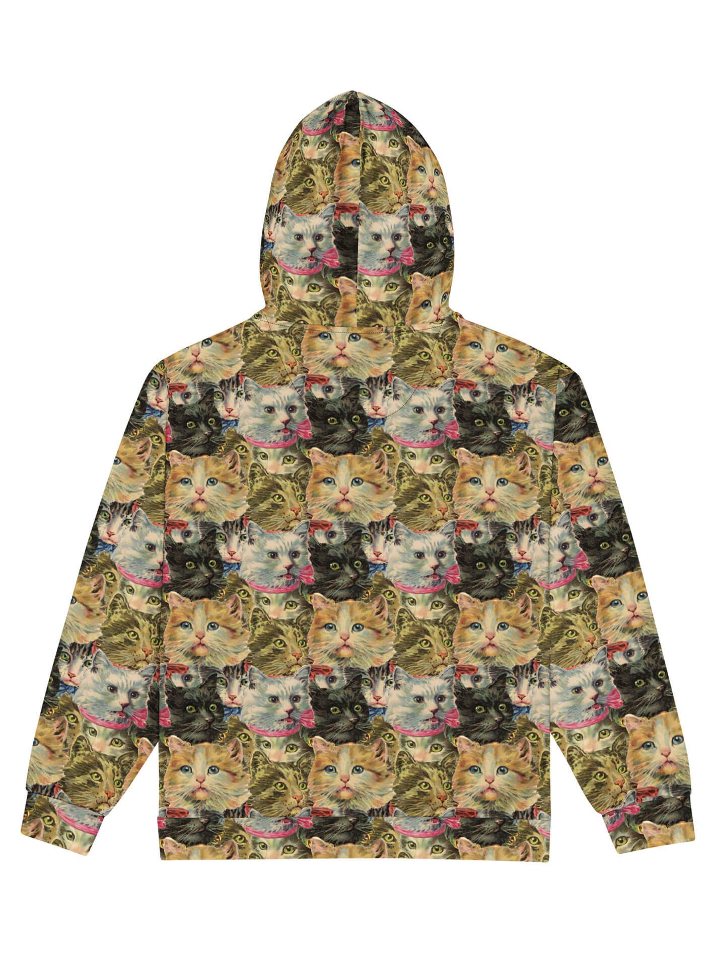 Retro kitty zip up hoodie.