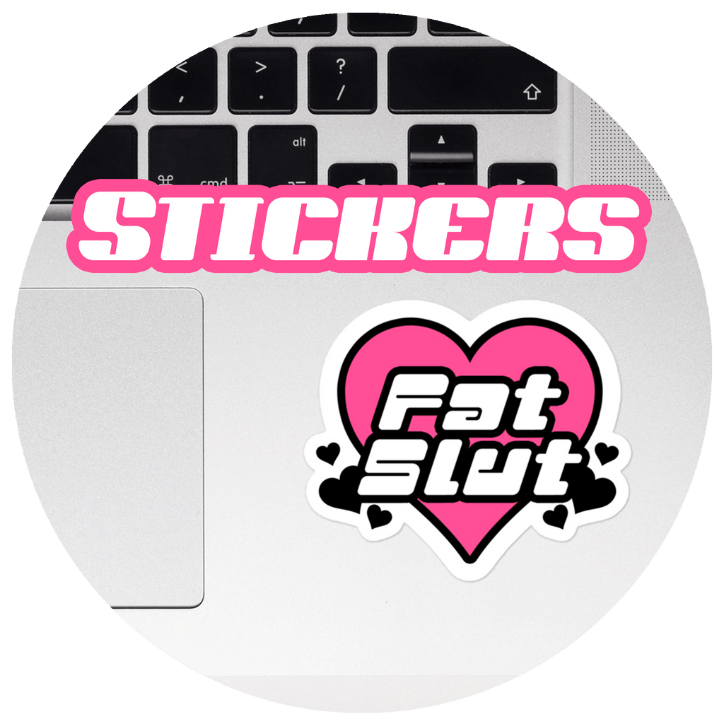 Stickers. Click through to shop stickers.